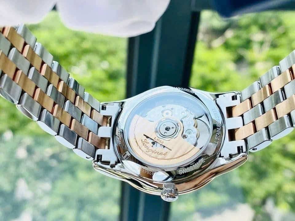 Đồng Hồ Nam Longines Automatic Flagship L4.974.3.91.7 ( L49743917 ) Dây Thép Trắng Mặt Trắng Sapphire
