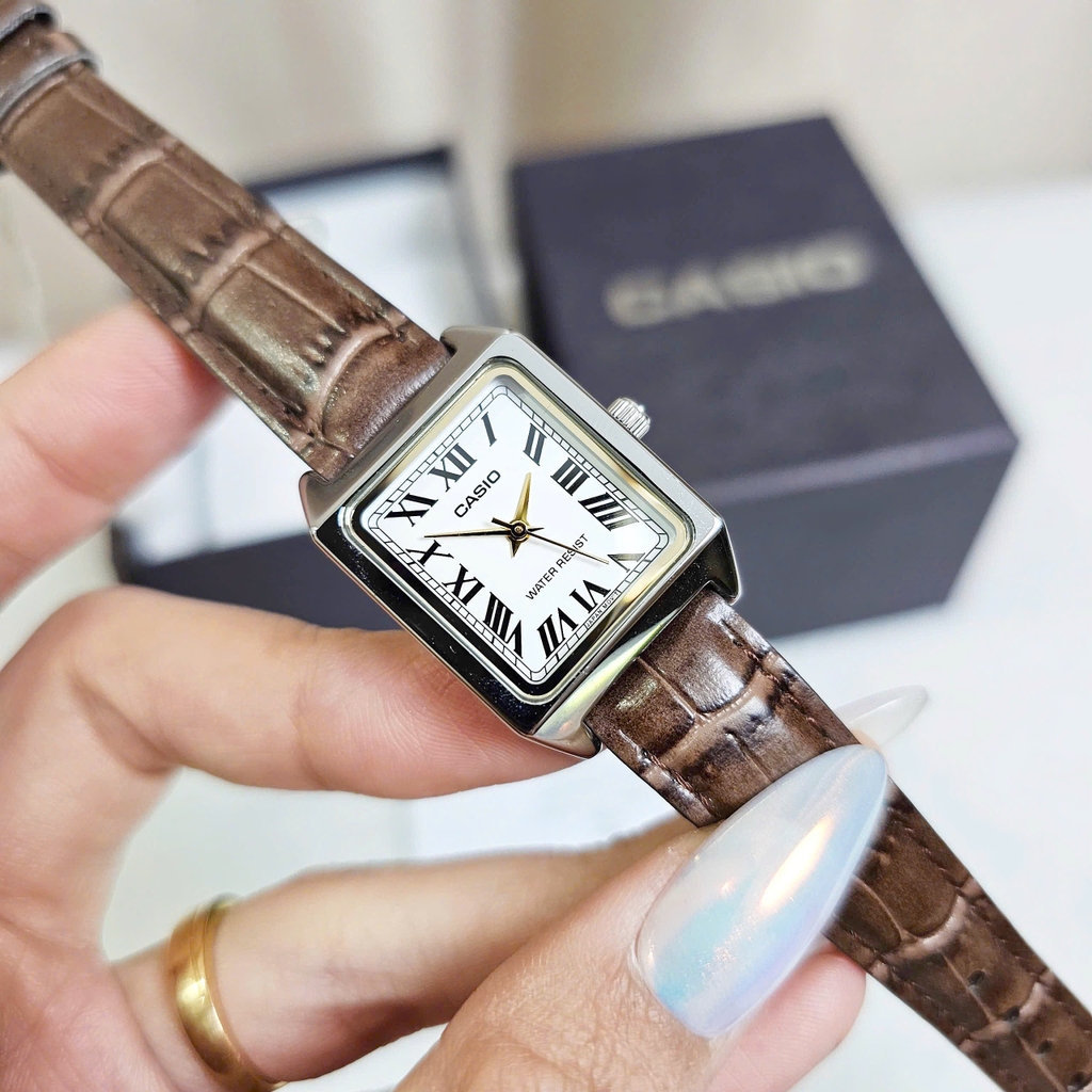 Đồng Hồ Nữ Casio Quartz LTP-V007L-7B2UDF Dây Da