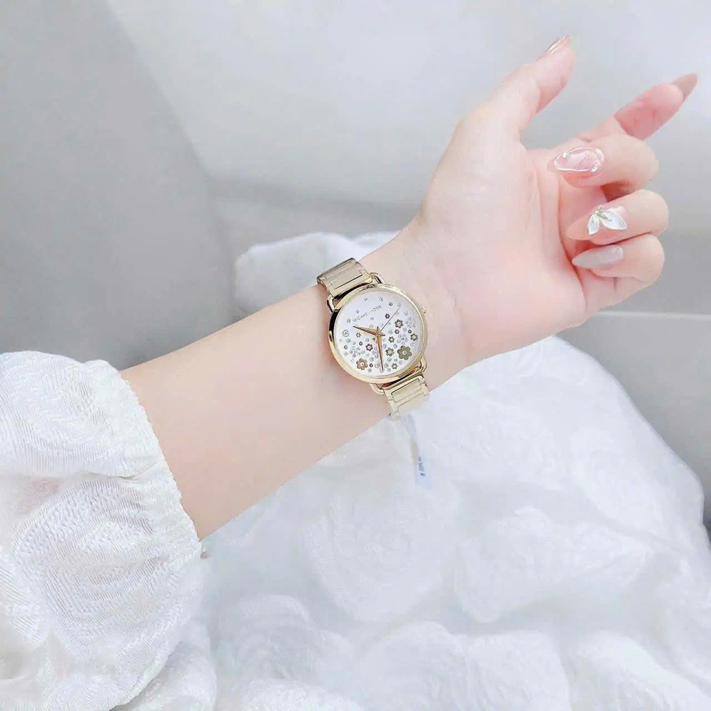 Đồng Hồ Nữ Michael Kors Quartz Mini Portia Gold MK3840