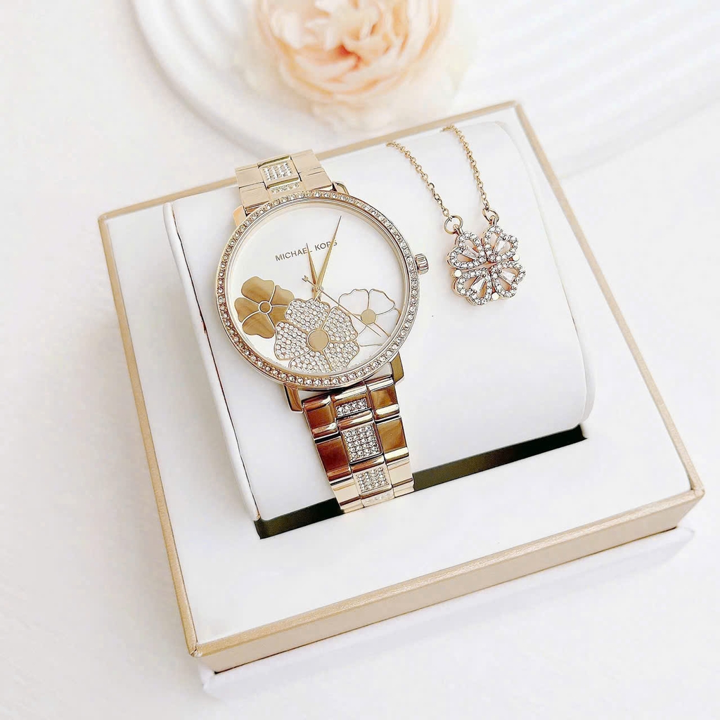 Đồng Hồ Nữ Michael Kors Quartz Jaryn Pavé MK3864