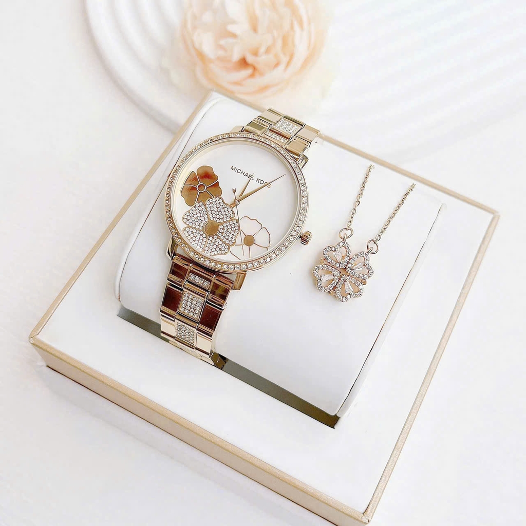Đồng Hồ Nữ Michael Kors Quartz Jaryn Pavé MK3864