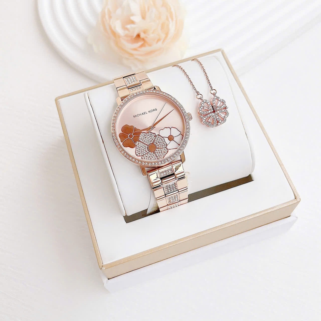 Đồng Hồ Nữ Michael Kors Quartz Jaryn Pavé MK3865