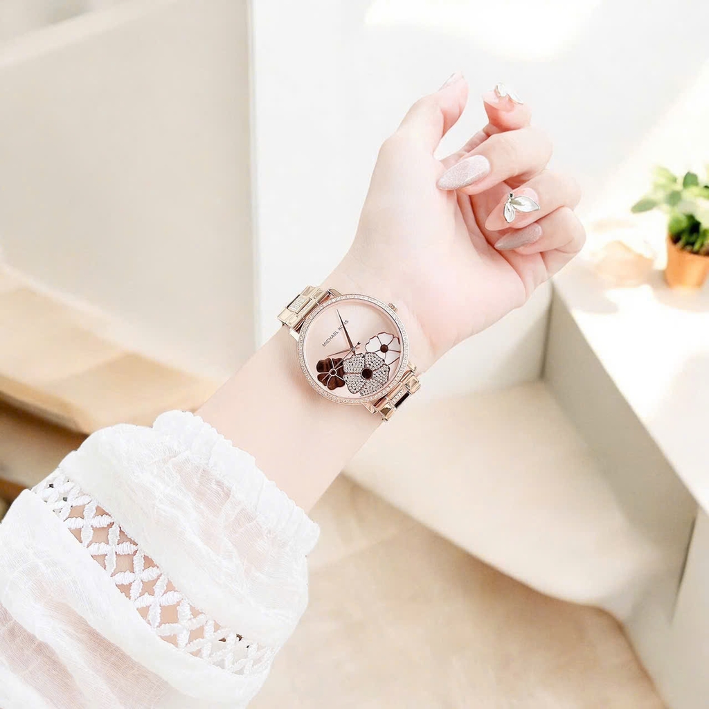 Đồng Hồ Nữ Michael Kors Quartz Jaryn Pavé MK3865