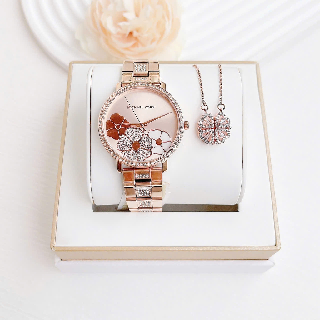 Đồng Hồ Nữ Michael Kors Quartz Jaryn Pavé MK3865