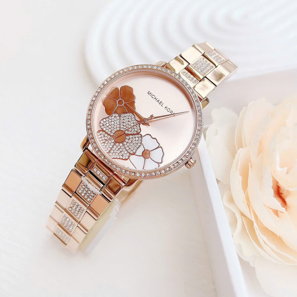 Đồng Hồ Nữ Michael Kors Quartz Jaryn Pavé MK3865