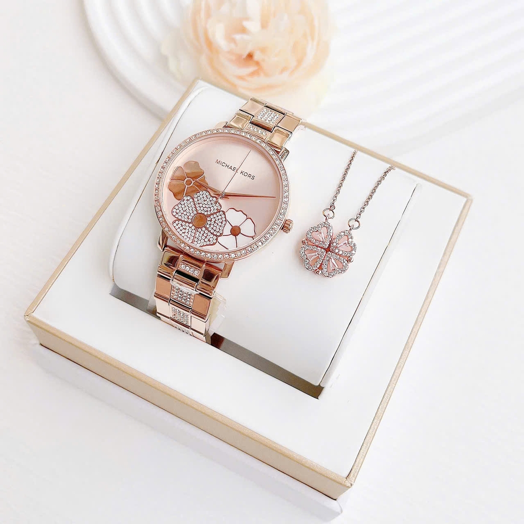 Đồng Hồ Nữ Michael Kors Quartz Jaryn Pavé MK3865