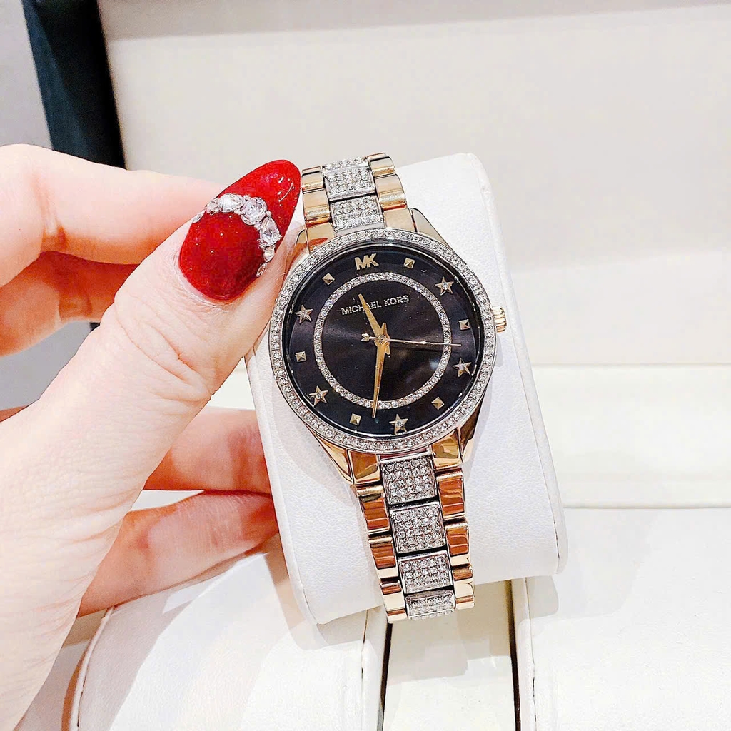 Đồng Hồ Nữ Michael Kors Quartz Lauryn Mini Pavé MK4403