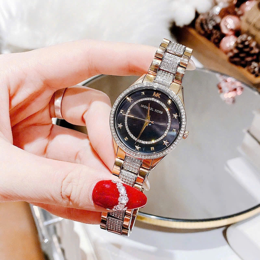 Đồng Hồ Nữ Michael Kors Quartz Lauryn Mini Pavé MK4403