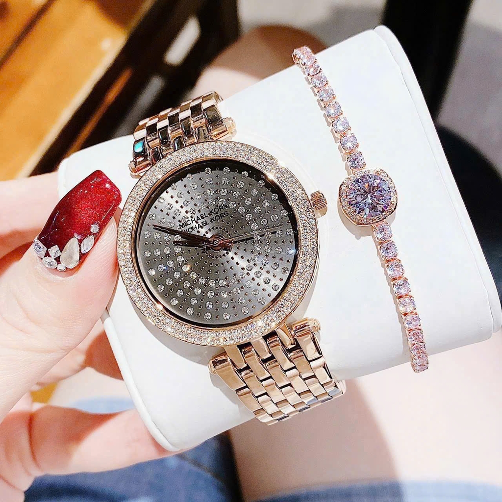 Đồng Hồ Nữ Michael Kors Quartz Darci Rose Gold MK4408