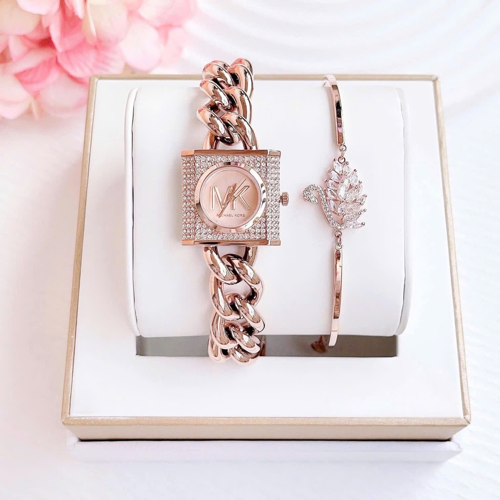 Đồng Hồ Nữ Michael Kors Quartz Chain Lock MK4827