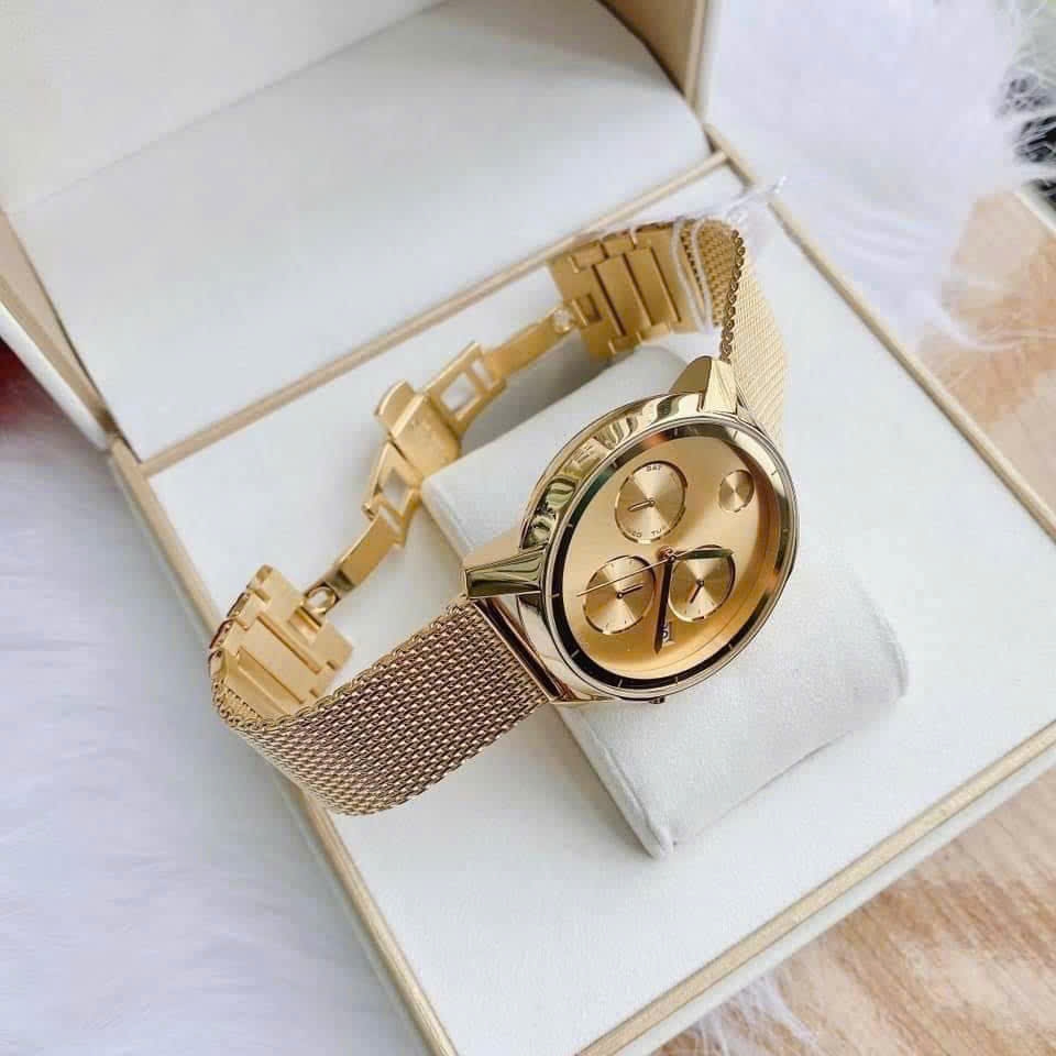 Đồng Hồ Nam Movado Quartz Bold Swiss Gold-Tone Chronograph 3600372