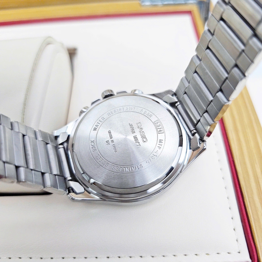 Đồng Hồ Nam Casio Quartz MTP-1375D-2A2VDF Enticer Analog Xanh Dương