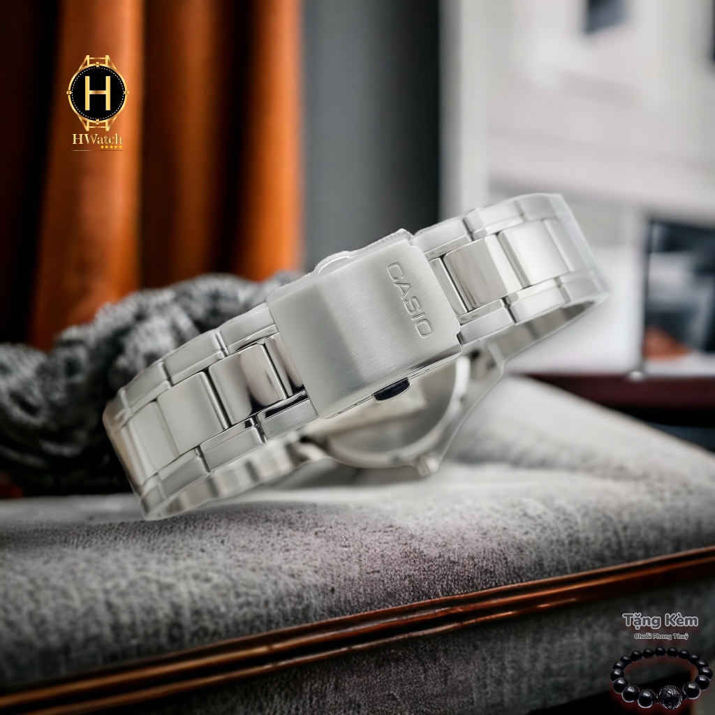 Đồng Hồ Nam Casio Quartz MTP-1384D-1AVDF Dây Sắt Mặt Đen