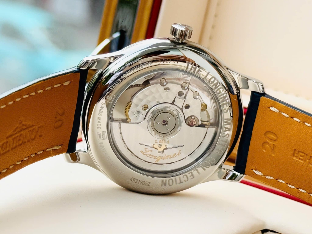Đồng Hồ Nam Longines Automatic Master Collection Diamond L2.628.4.97.0 (L26284970) Dây Da Mặt Xanh Lam Sapphire