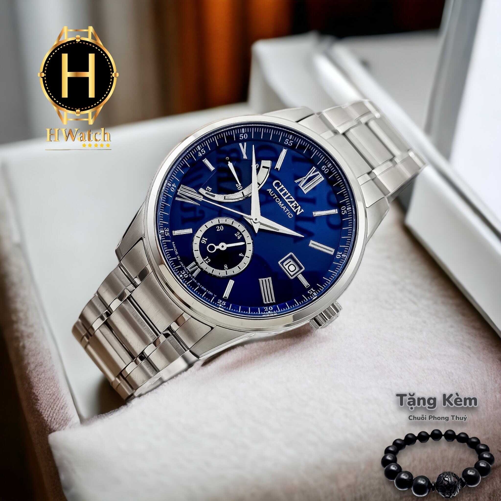 Đồng Hồ Nam Citizen Automatic Mechanical Classical Line Multi Hands NB3001-61M Blue