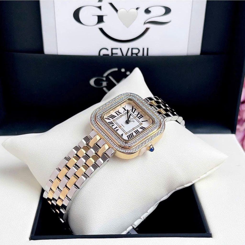 Đồng Hồ Nữ Gv2 By Gevril Quartz  Bellagio Diamond 12133B