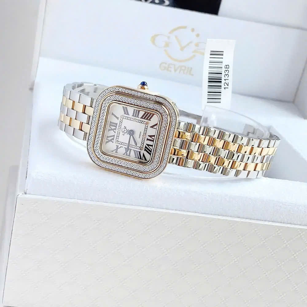 Đồng Hồ Nữ Gv2 By Gevril Quartz  Bellagio Diamond 12133B