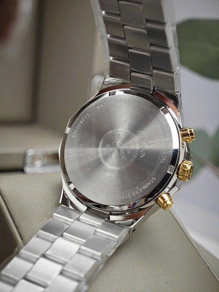 Đồng Hồ Nam Bulova Quartz Prestige Chronograph 98B450