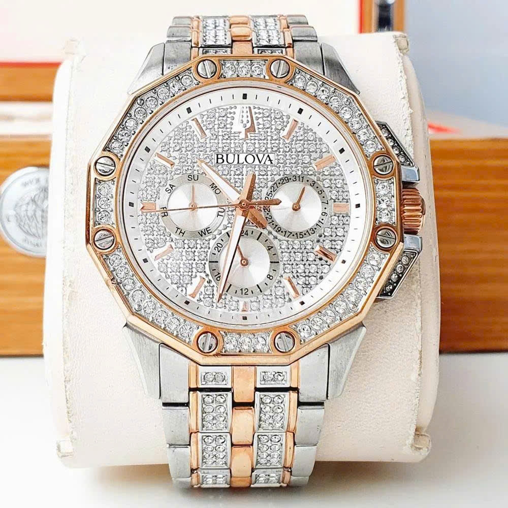 Đồng Hồ Nam Bulova Quartz Crystal 98C133
