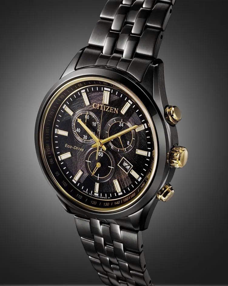 Đồng Hồ Nam Citizen Quartz Eco-Drive Light in Black Limited AT2576-68E