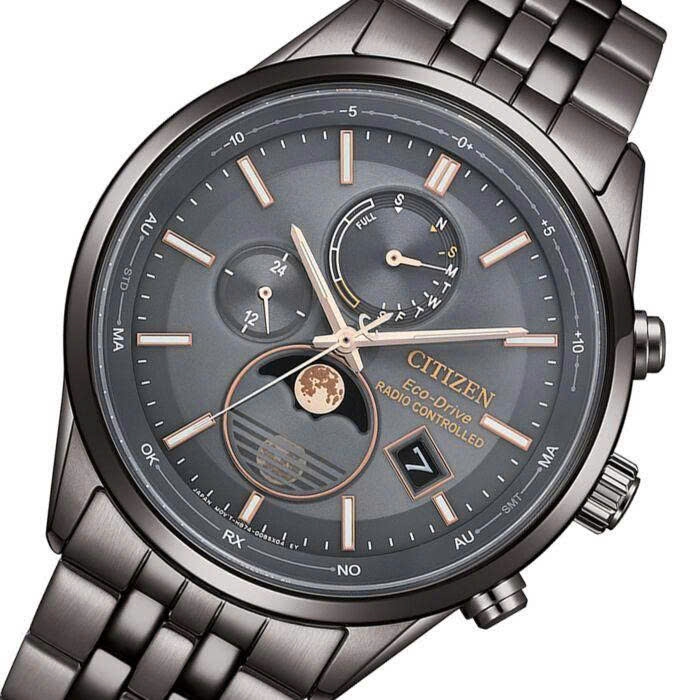 Đồng Hồ Nam Citizen Quartz Eco-Drive Radio Controlled Moon Phase BY1037-51H