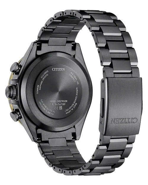 Đồng Hồ Nam Citizen Quartz Eco-Drive Light in black Satellite wave GPS Limited CC4078-51E