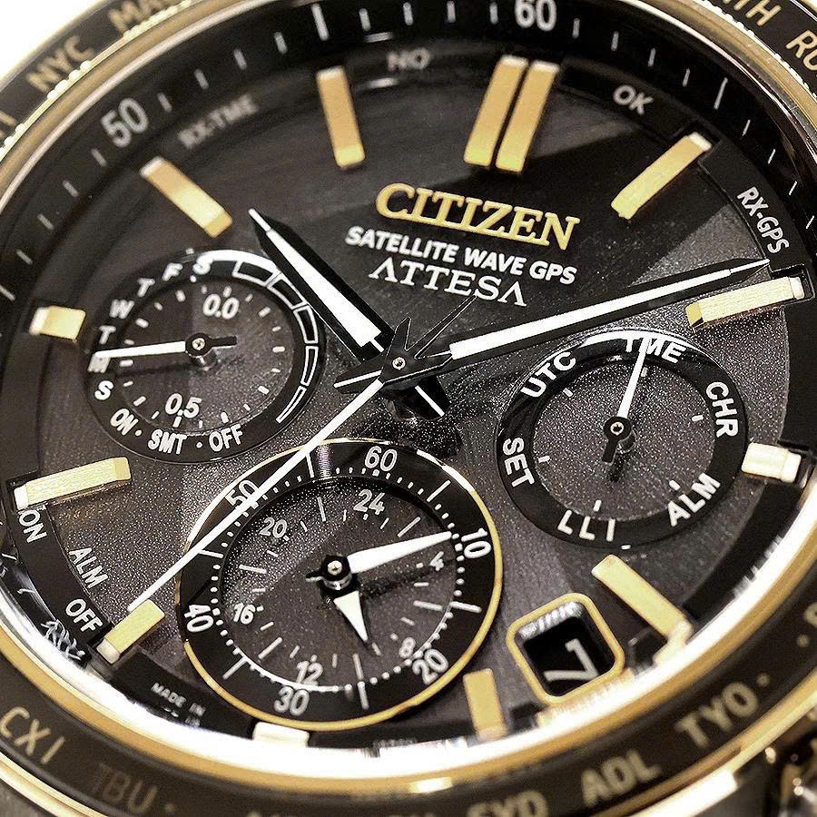 Đồng Hồ Nam Citizen Quartz Eco-Drive Light in black Satellite wave GPS Limited CC4078-51E