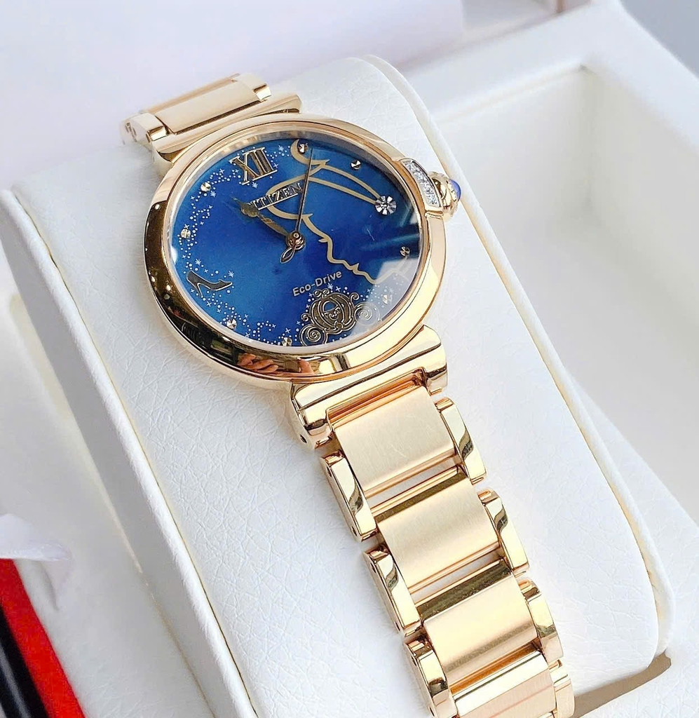 Đồng Hồ Nữ Citizen Quartz Eco -Drive Cinderella EM1068-69W