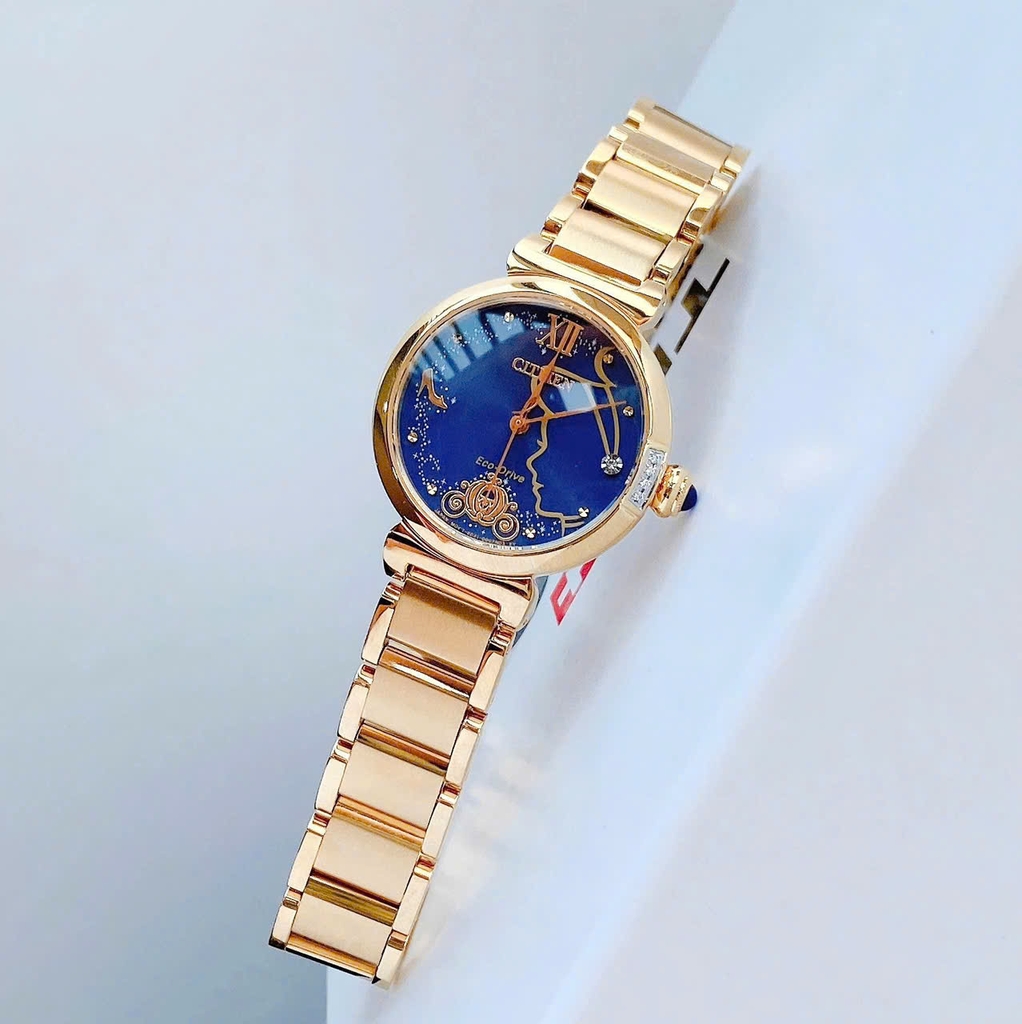 Đồng Hồ Nữ Citizen Quartz Eco -Drive Cinderella EM1068-69W