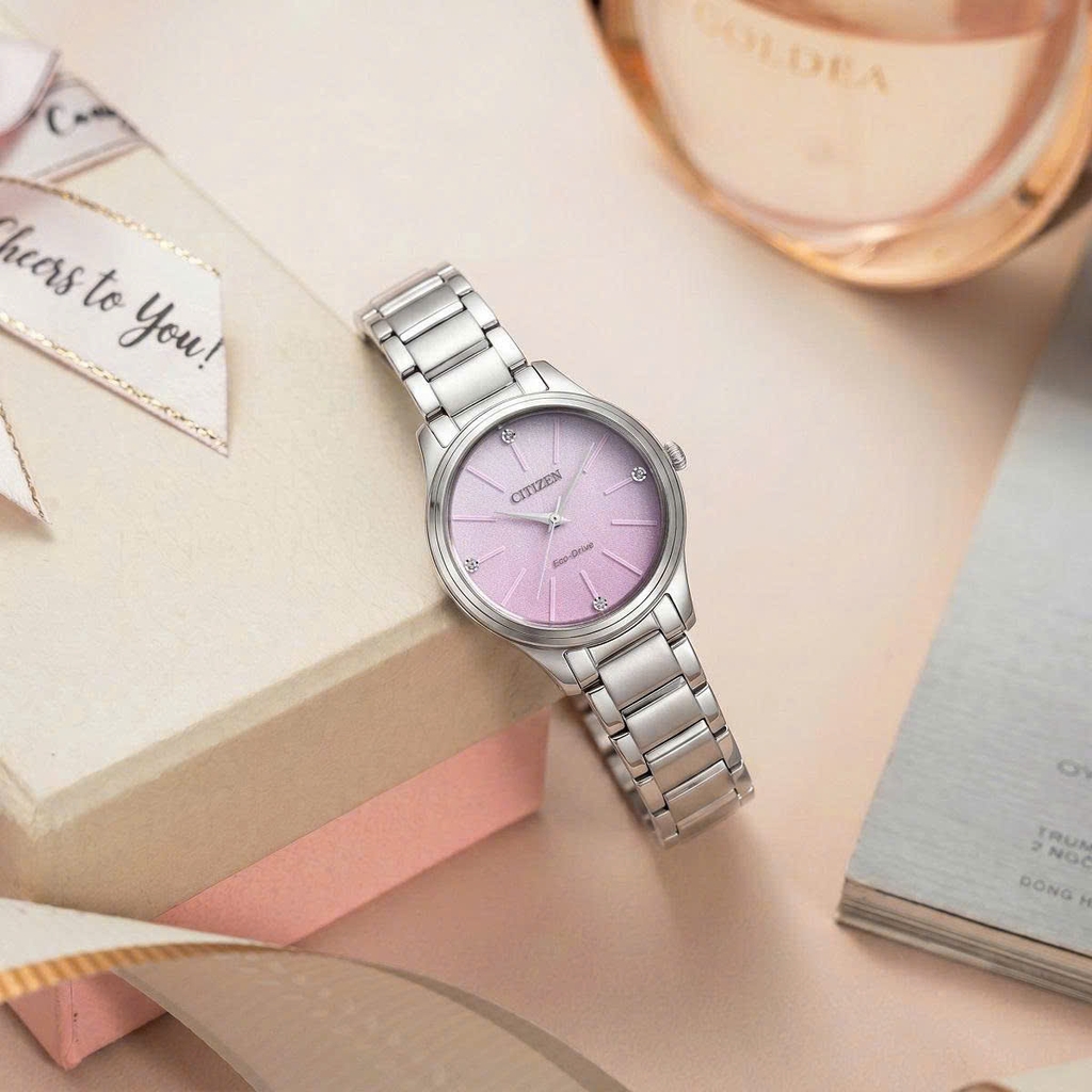 Đồng Hồ Nữ Citizen Quartz Eco-Drive EM1220-58X