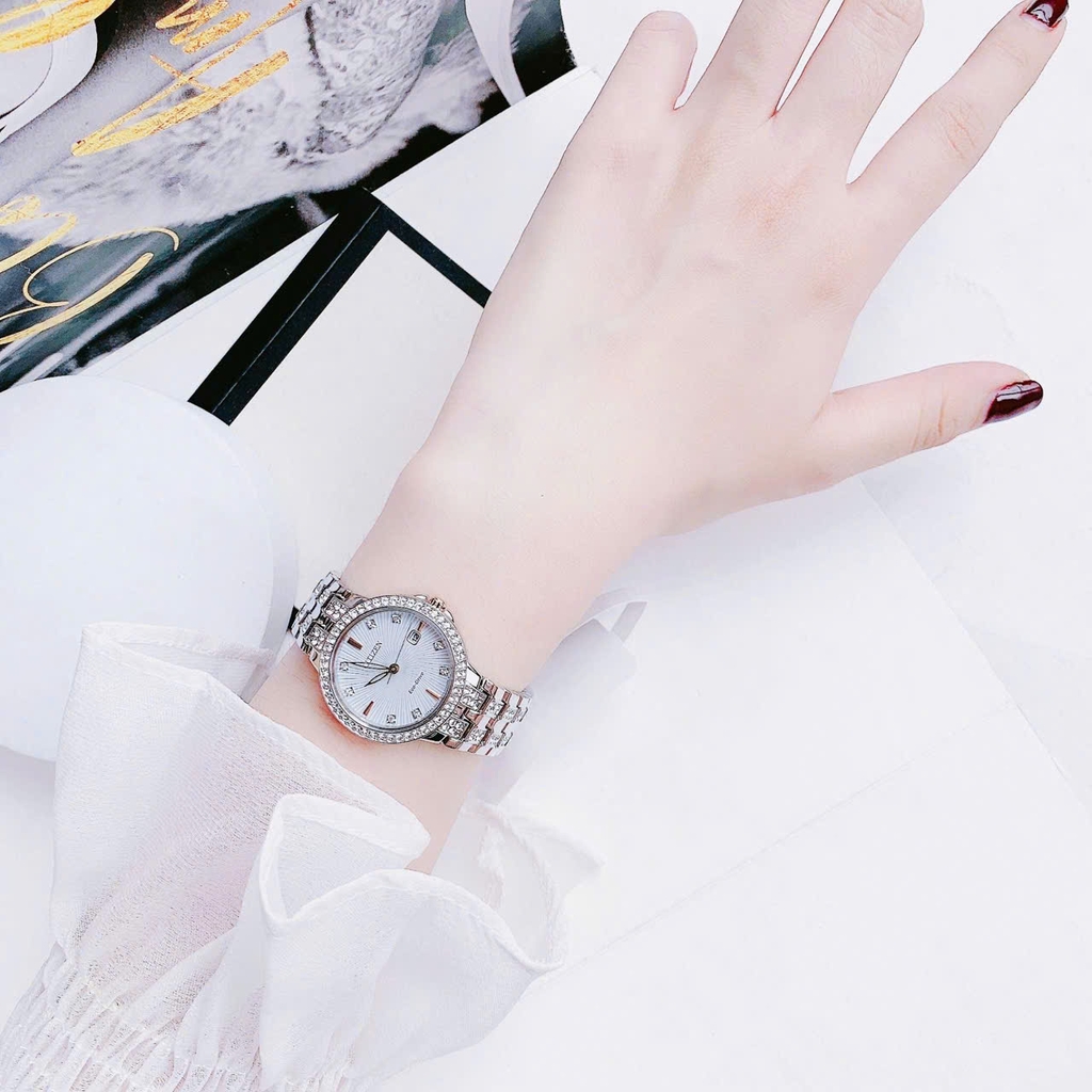 Đồng Hồ Nữ Citizen Quartz Eco-Drive Silhouette Crystal EW2340-58A