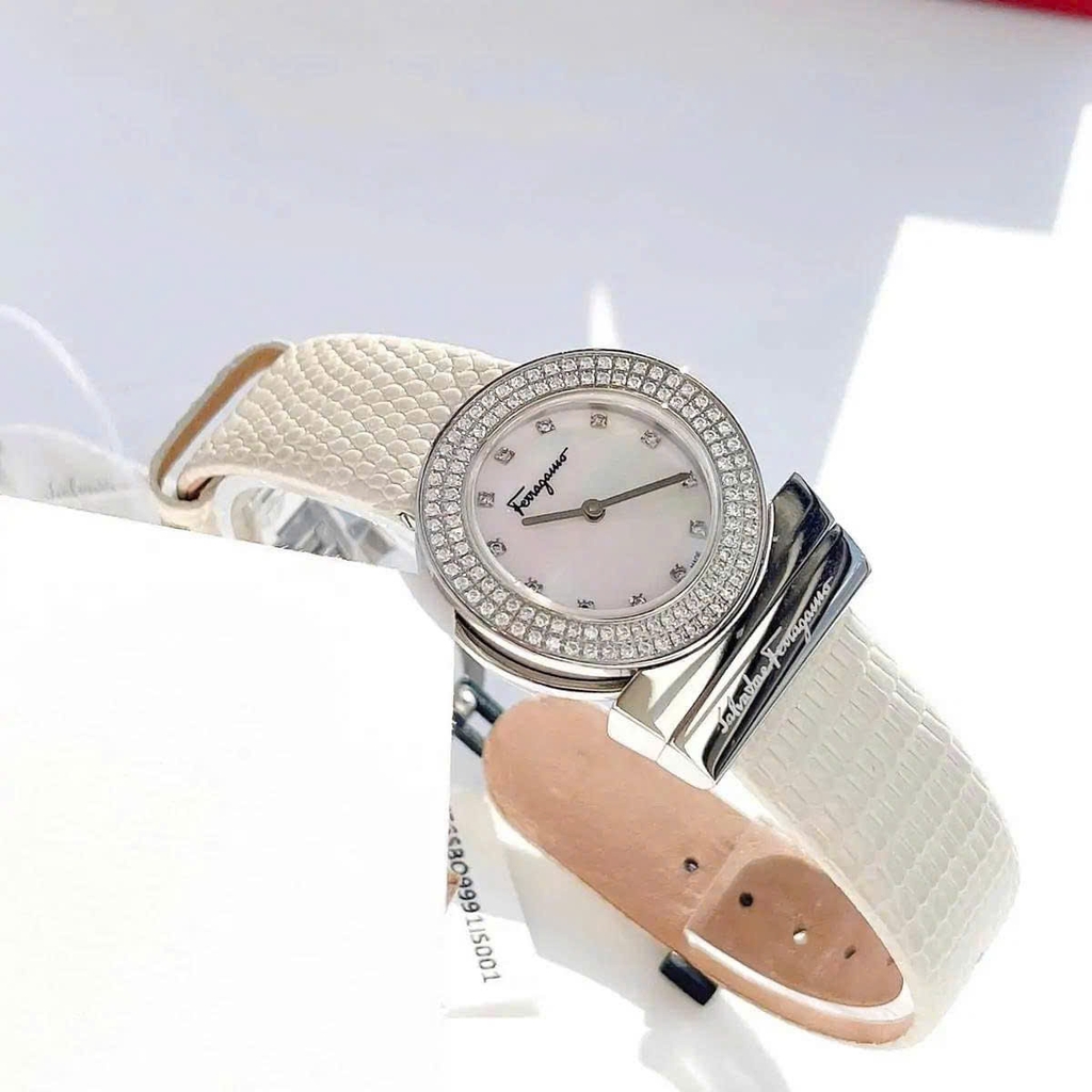 Đồng Hồ Nữ Salvatore Ferragamo Quartz Gancino Diamond  F56SBQ9991I