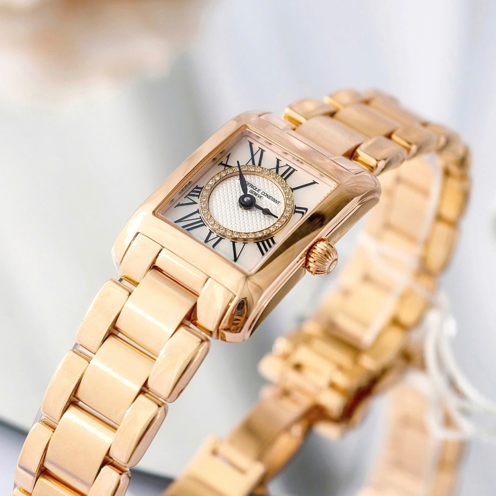 Đồng Hồ Nữ Frederique Constant Quartz Carree Diamond Ladies FC-200MPDC14B ( FC200MPDC14B )