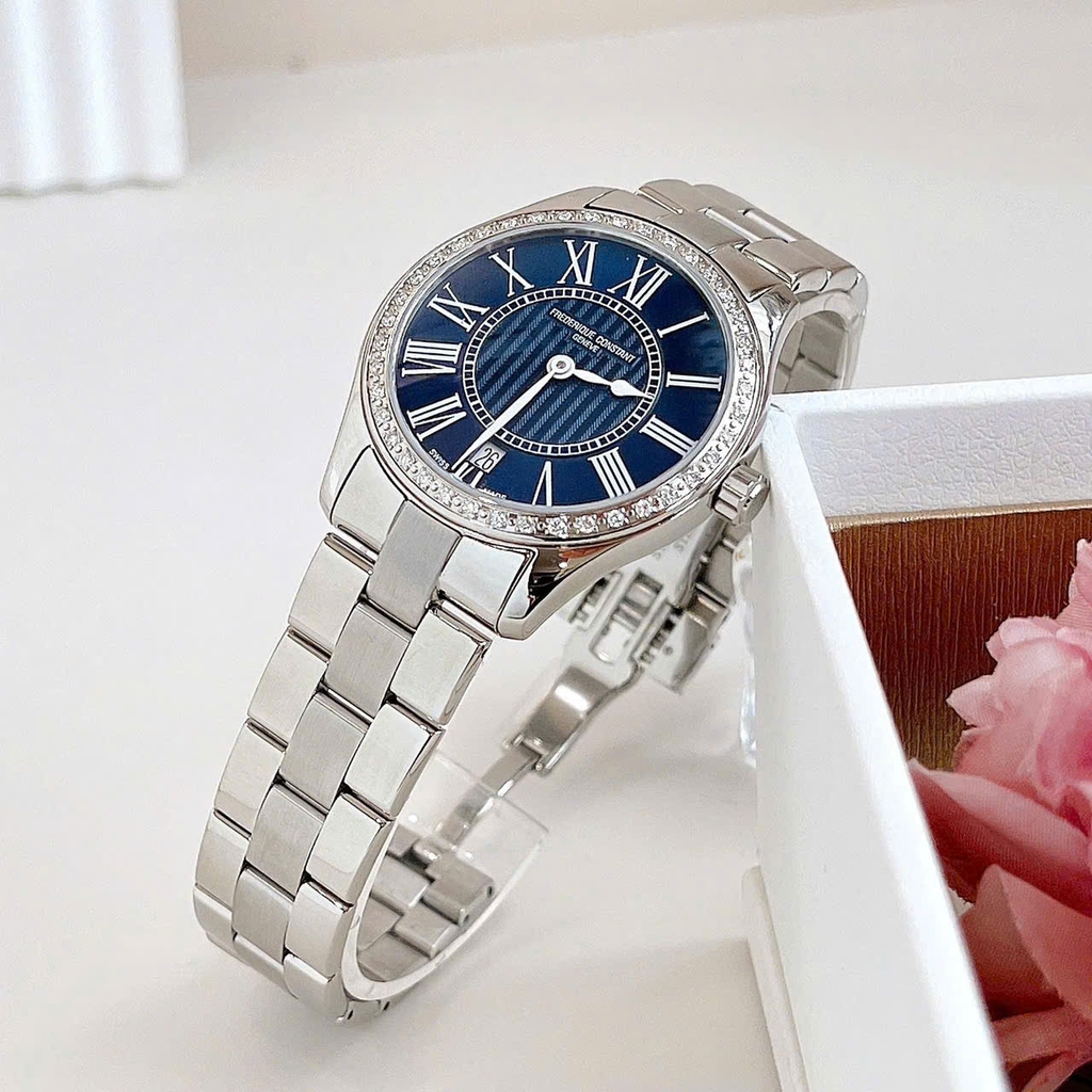 Đồng Hồ Nữ Frederique Constant Quartz Ladies Diamond FC-220MN3BD6B ( FC220MN3BD6B )