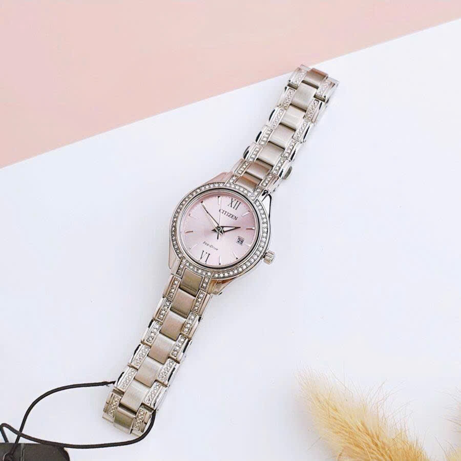 Đồng Hồ Nữ Citizen Quartz Eco-Drive Silhouette Crystal FE1230-51X