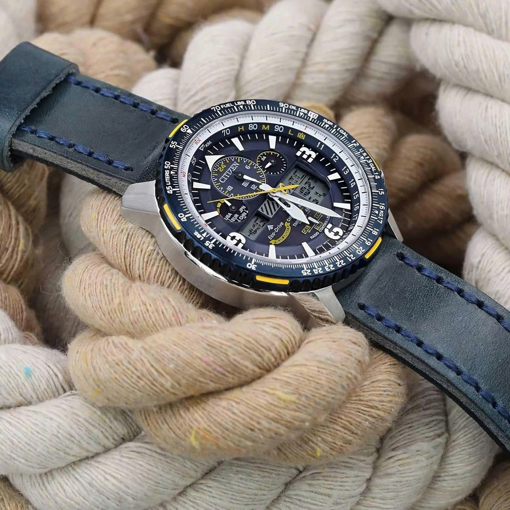 Đồng Hồ Nam Citizen Quartz Eco-Drive Promaster Radio Controlled Blue JY8078-01L