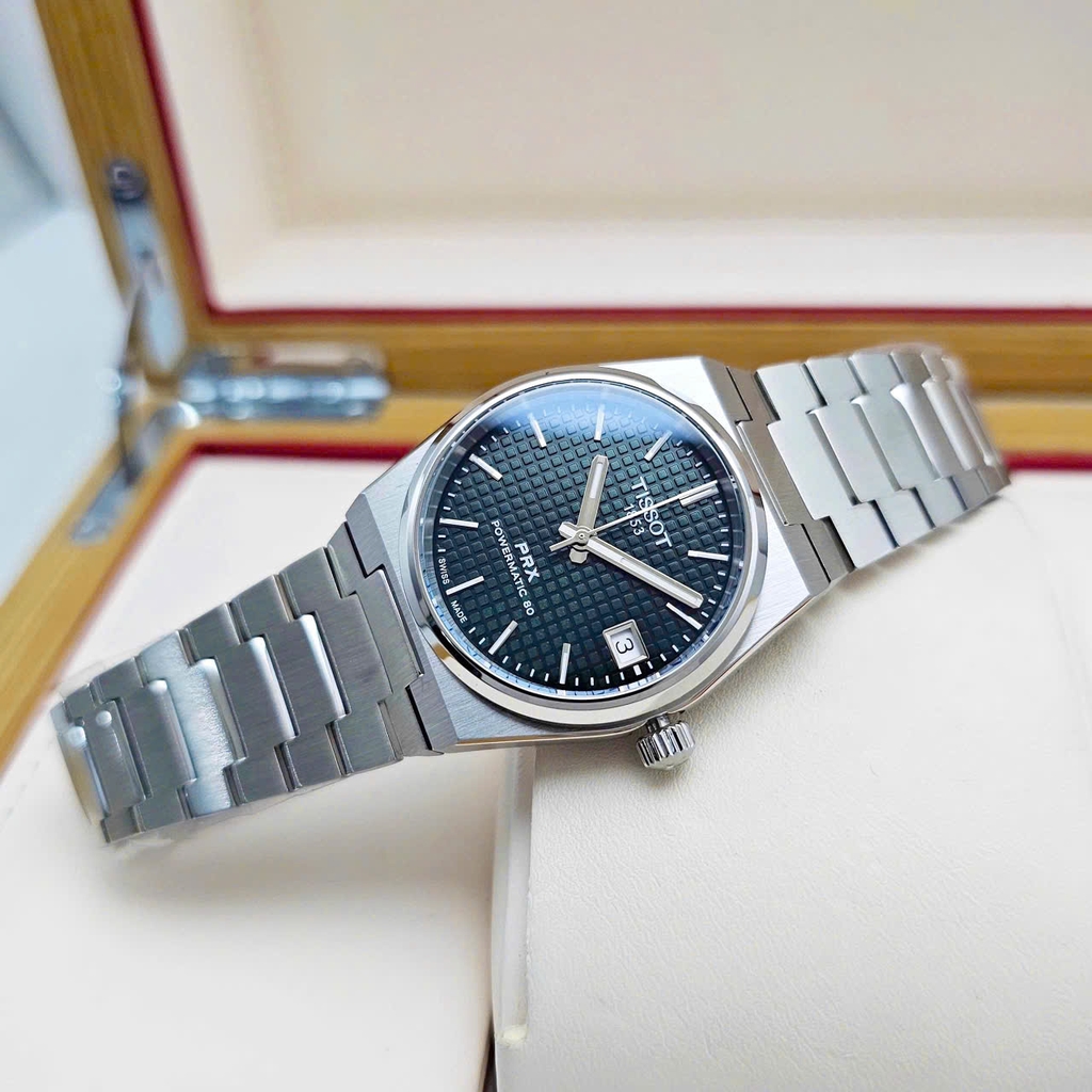 Đồng Hồ Unisex Tissot Automatic PRX Powermatic 80 Green 35mm T137.207.11.091.00 ( T1372071109100 )