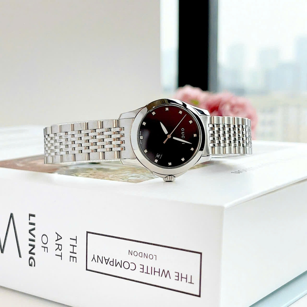 Đồng Hồ Nữ Gucci Quartz G Timeless Diamond YA126505