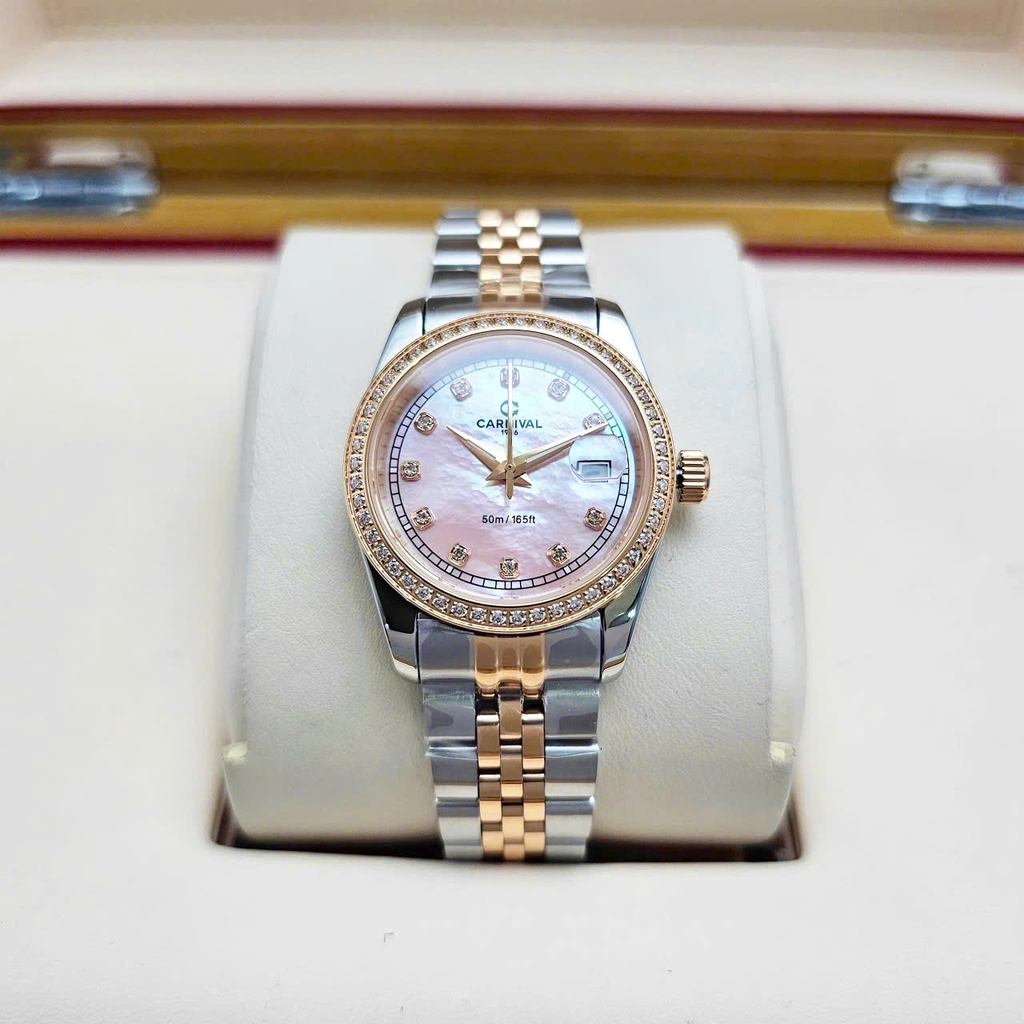 Đồng Hồ Nữ Carnival Quartz 8131L2-CH-HK