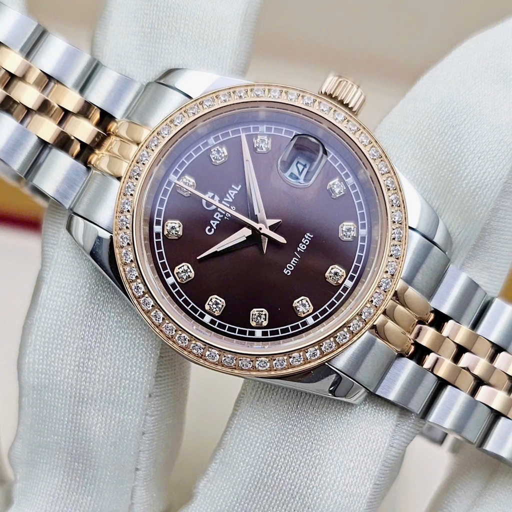 Đồng Hồ Nữ Carnival Quartz 8131L2-CH-N