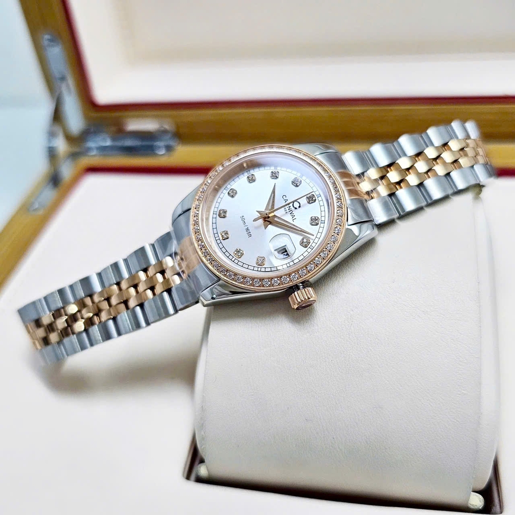 Đồng Hồ Nữ Carnival Quartz 8131L2-CH-T