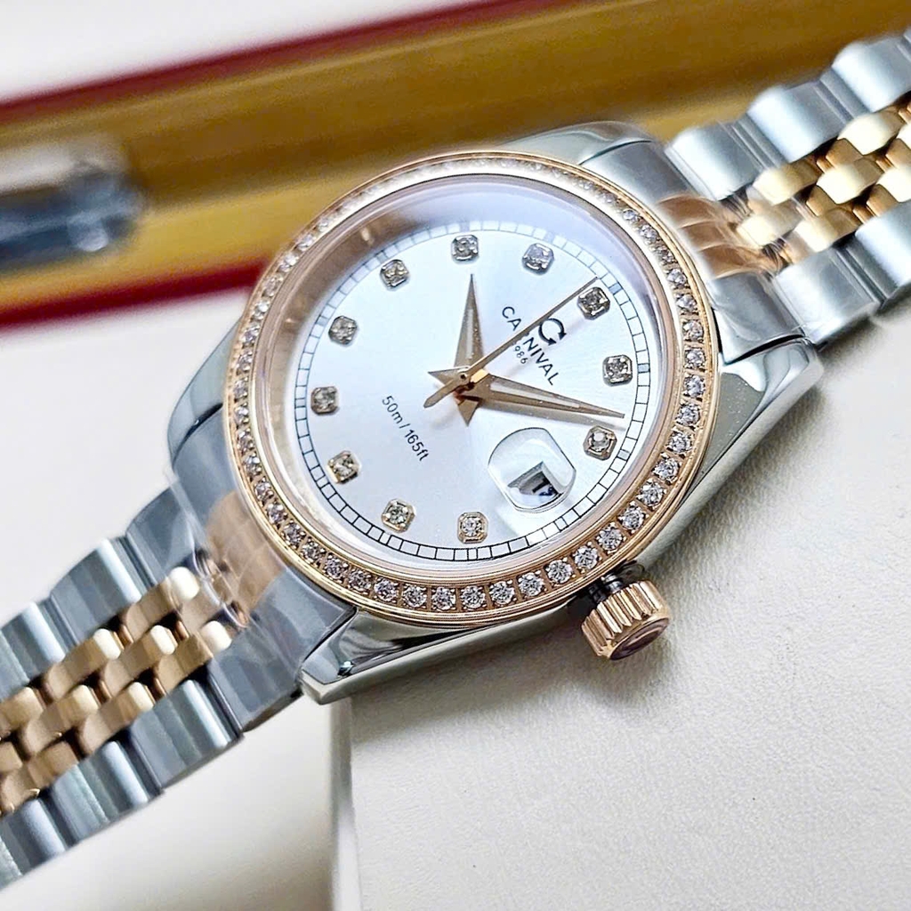 Đồng Hồ Nữ Carnival Quartz 8131L2-CH-T