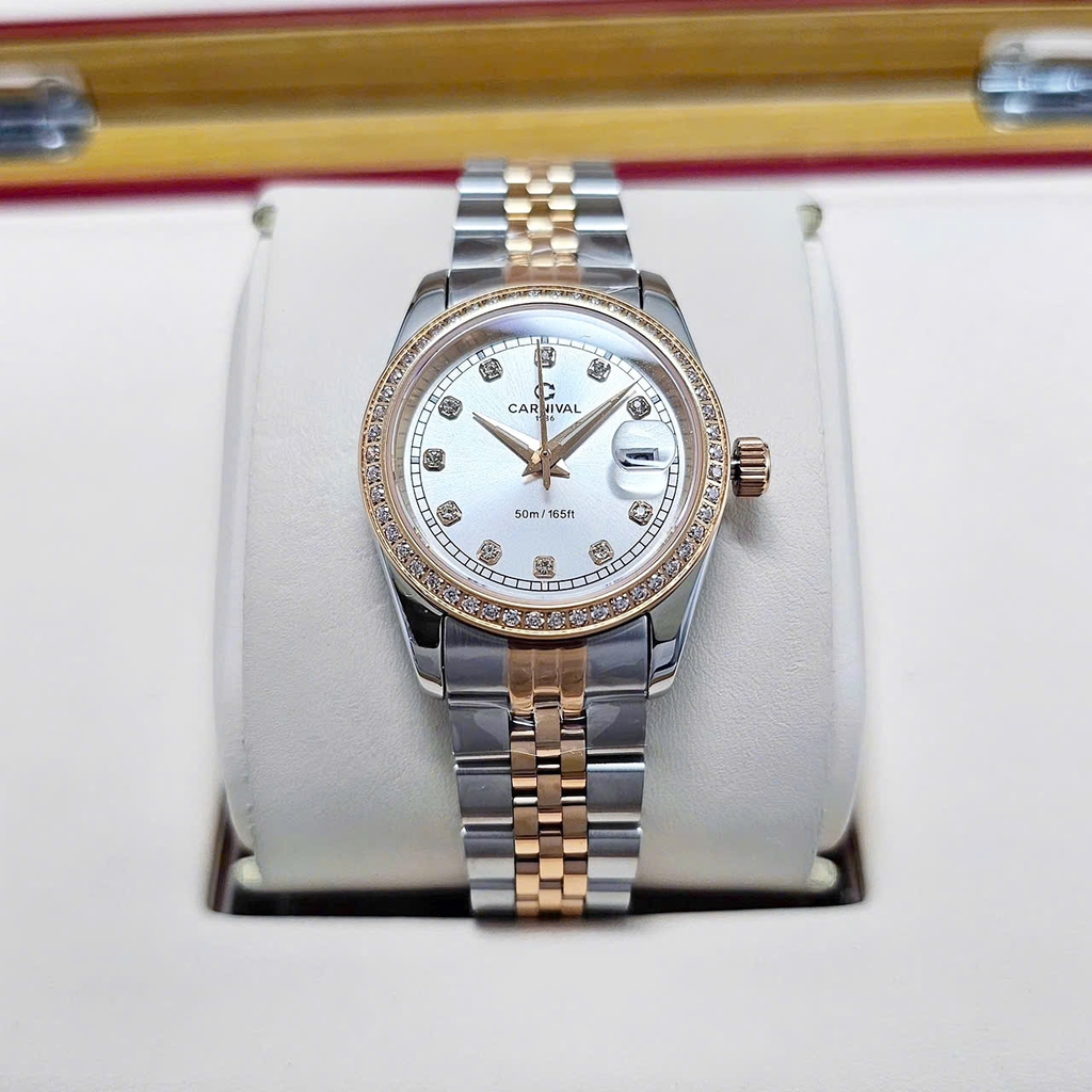 Đồng Hồ Nữ Carnival Quartz 8131L2-CH-T