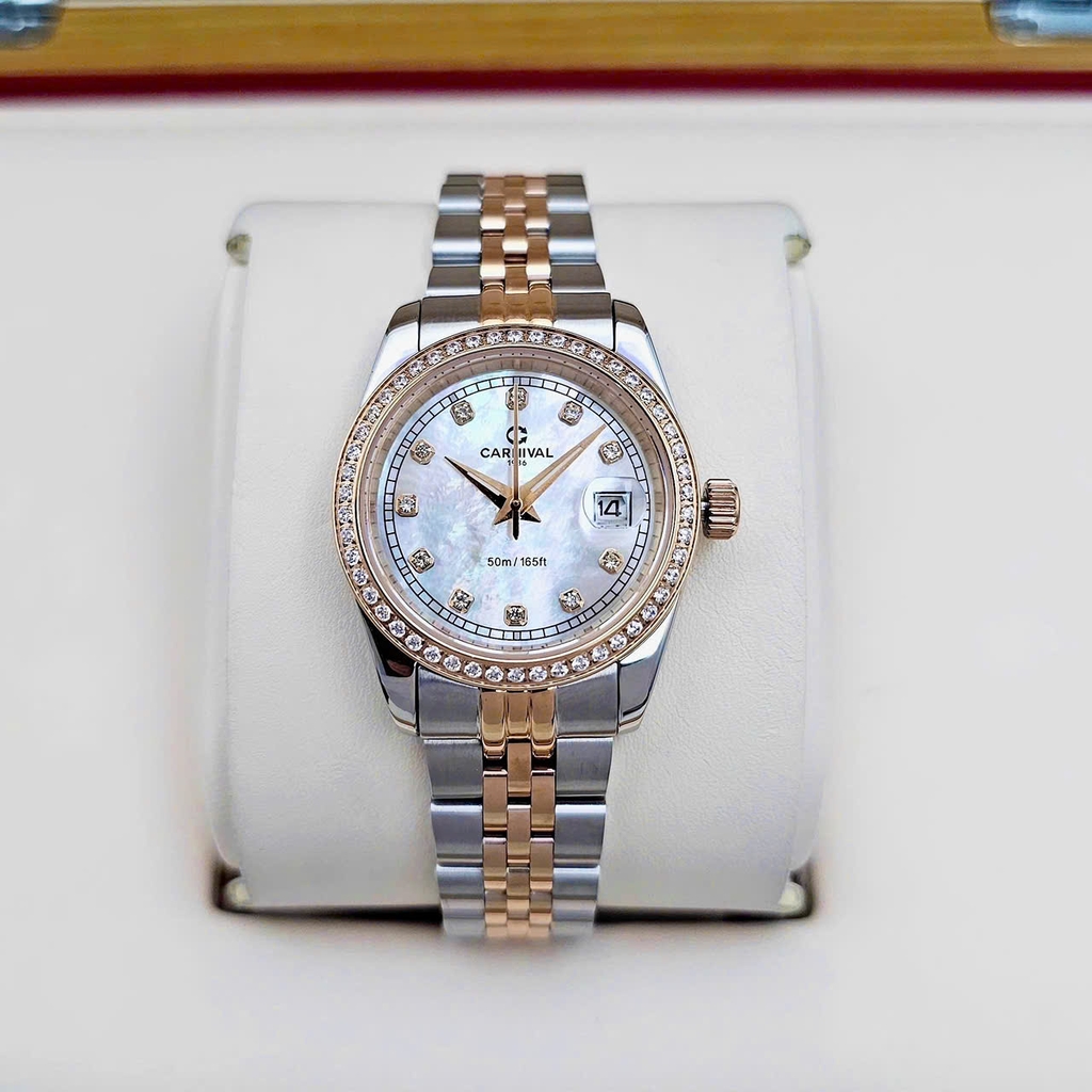 Đồng Hồ Nữ Carnival Quartz 8131L2-CH-TK