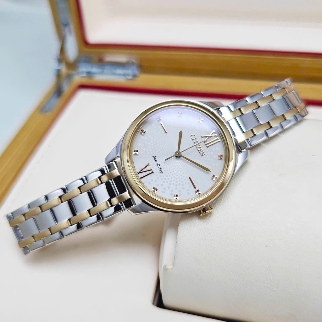 Đồng Hồ Nữ Citizen Quartz Eco-Drive EM0506-77A