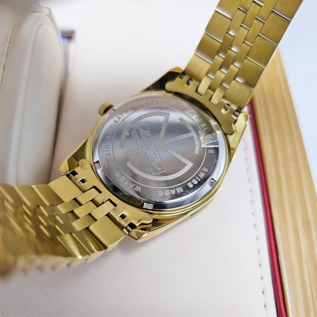 Đồng Hồ Nam Mathey Tissot Quartz Full Gold H710PDI