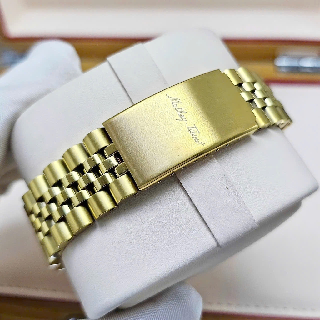 Đồng Hồ Nam Mathey Tissot Quartz Full Gold H710PDI