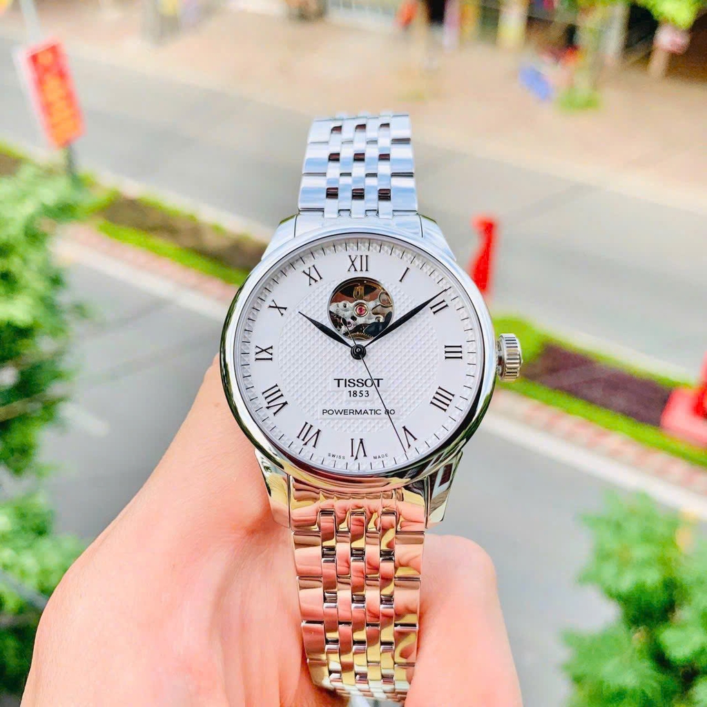 Đồng Hồ Nam Tissot Automatic Le Locle Powermatic 80 Open Heart  T006.407.11.033.02 ( T0064071103302 )