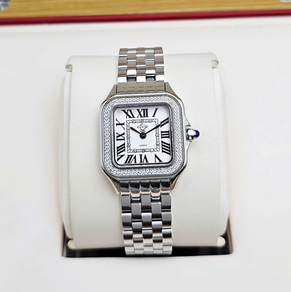 Đồng Hồ Nữ GV2 By Gevril Quartz Milan Diamond Swiss Limited Edition 12110B