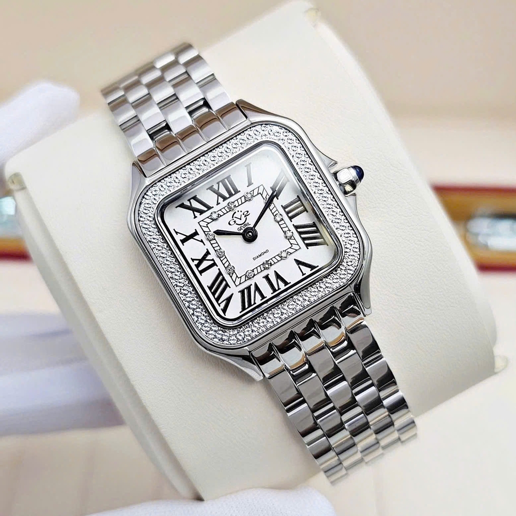 Đồng Hồ Nữ GV2 By Gevril Quartz Milan Diamond Swiss Limited Edition 12110B